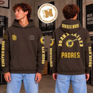 BornXRaised X San Diego Padres The Majors Merch Tee Two Sided Unisex Hoodie Shirt