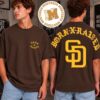 BornXRaised X Los Angeles Angels The Majors Merch Tee Two Sided Unisex Red T-Shirt