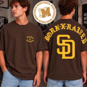 BornXRaised X San Diego Padres The Majors Merch Tee Two Sided Unisex T-Shirt