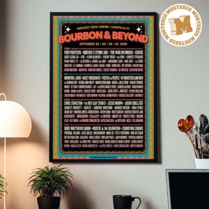 Bourbon And Beyond Louisville KY 2026 Event Poster At Kentucky Expo Center On September 24-27 2026 Home Decor Poster Canvas