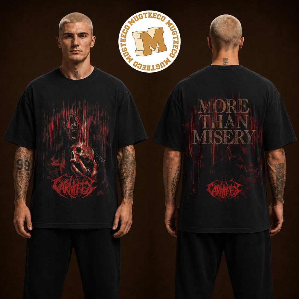 Carnifex More Than Misery Merch Tee Two Sided Unisex T Shirt Carnifex More Than Misery Merch Tee Two Sided Unisex T Shirt