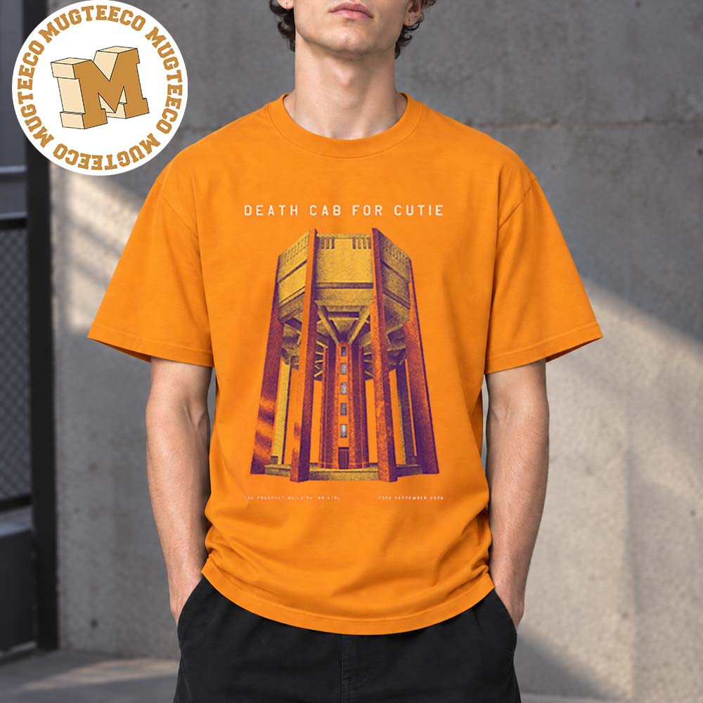 Death Cab For Cutie Bristol 2026 Event Poster At The Prospect Building On September 23 2026 Unisex Orange T-Shirt Death Cab For Cutie Bristol 2026 Event Poster At The Prospect Building On September 23 2026 Unisex Orange T-Shirt