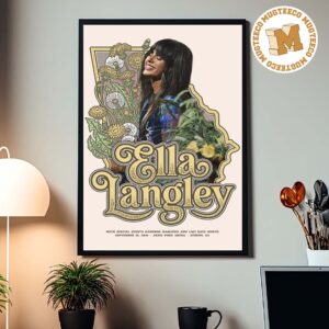 Ella Langley Athens GA 2026 Event Poster At Akins Ford Arena On September 18 2026 Home Decor Poster Canvas