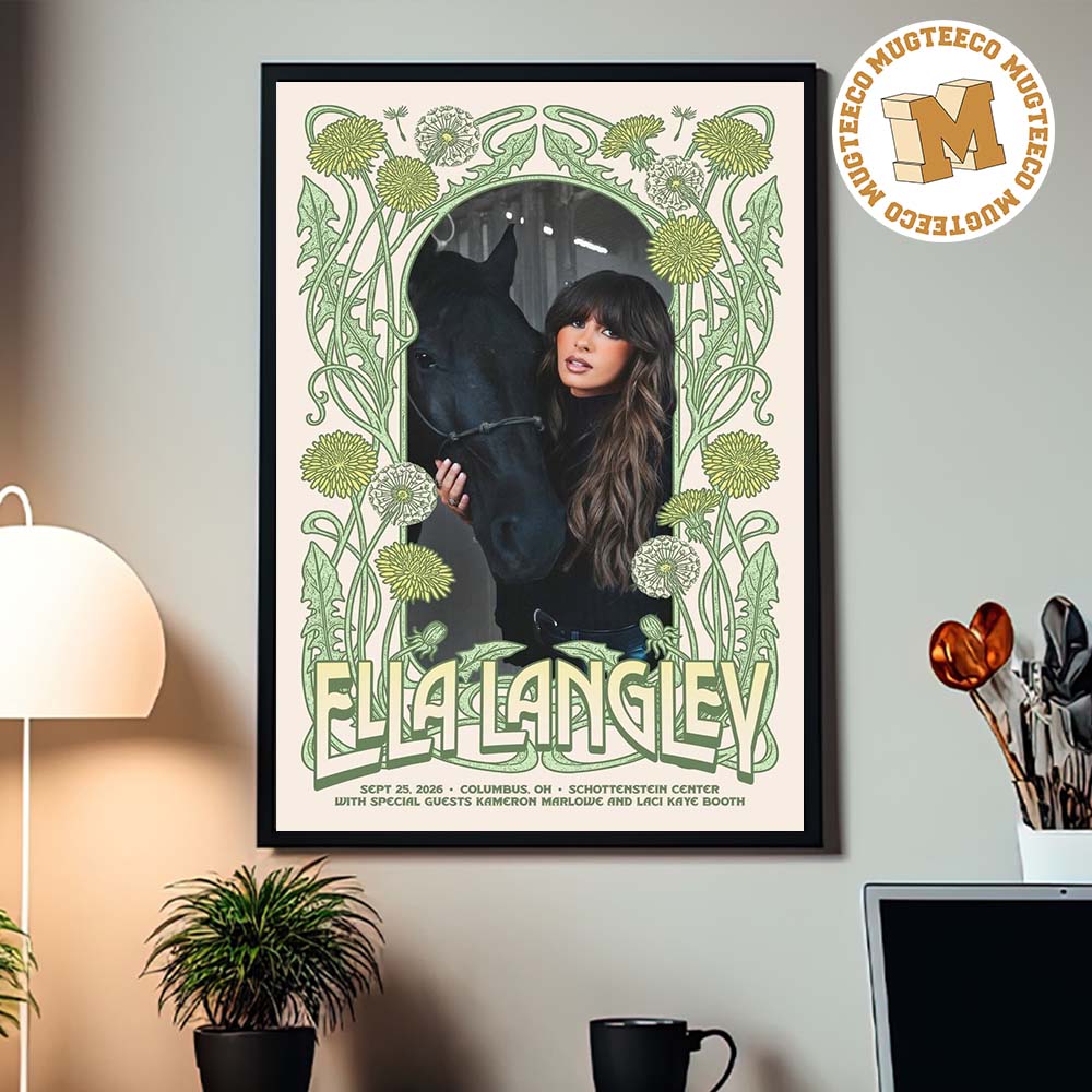 Ella Langley Columbus OH 2026 Event Poster At Schottenstein Center On September 25 2026 Home Decor Poster Canvas Ella Langley Columbus OH 2026 Event Poster At Schottenstein Center On September 25 2026 Home Decor Poster Canvas