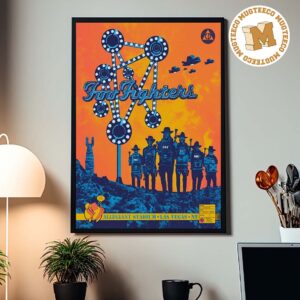 Foo Fighter Take Cover Tour Las Vegas NV 2026 Event Poster At Allegiant Stadium On September 26 2026 Home Decor Poster Canvas