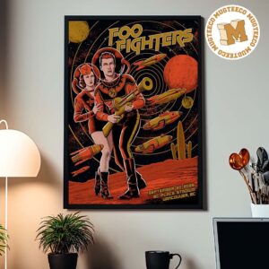 Foo Fighter Vancouver BC 2026 Event Poster At BC Place Stadium On September 20 2026 Home Decor Poster Canvas