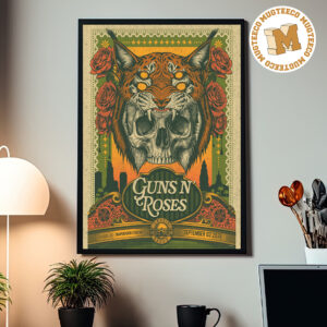 Guns N Roses San Dieago CA 2026 Event Poster At Snapdragon Stadium On September 2 2026 Home Decor Poster Canvas
