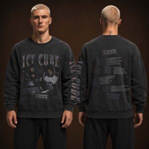 Ice Cube 2026 Logo Merch Tee Graphic Tour Backside Two Sided Unisex Long Sleeve Shirt