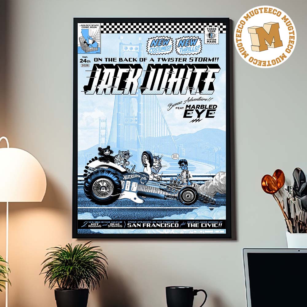 Jack White San Francisco CA 2026 Event Poster At Bill Graham Civic Auditorium On September 24 2026 Home Decor Poster Canvas Jack White San Francisco CA 2026 Event Poster At Bill Graham Civic Auditorium On September 24 2026 Home Decor Poster Canvas