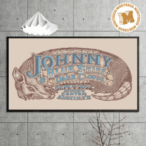 Johnny Blue Skies And Dark Clouds Austin TX 2026 Event Poster At Moody Center On September 4 2026 Home Decor Poster Canvas