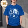MLB Los Angeles Dodgers  5 Consecutive Years NL West Champions Unisex Black T Shirt