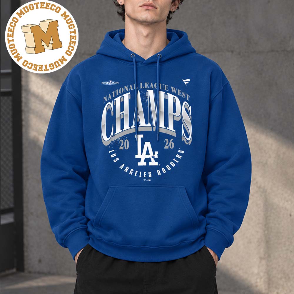 Los Angeles Dodgers Royal 2026 NL West Division Champions Unisex Hoodie Shirt Los Angeles Dodgers Royal 2026 NL West Division Champions Unisex Hoodie Shirt