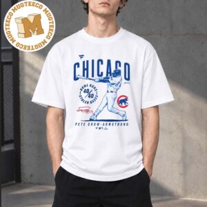 MLB Chicago Cubs Pete Crow Armstrong White 40 40 Two Sided Unisex T-Shirt