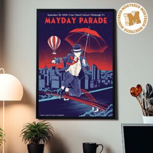 Mayday Parade Pittsburgh PA 2026 Event Poster At Four Chord Festival On September 26 2026 Home Decor Poster Canvas