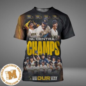 Milwaukee Brewers NL Central Division Champions 2026 All Over Print Shirt