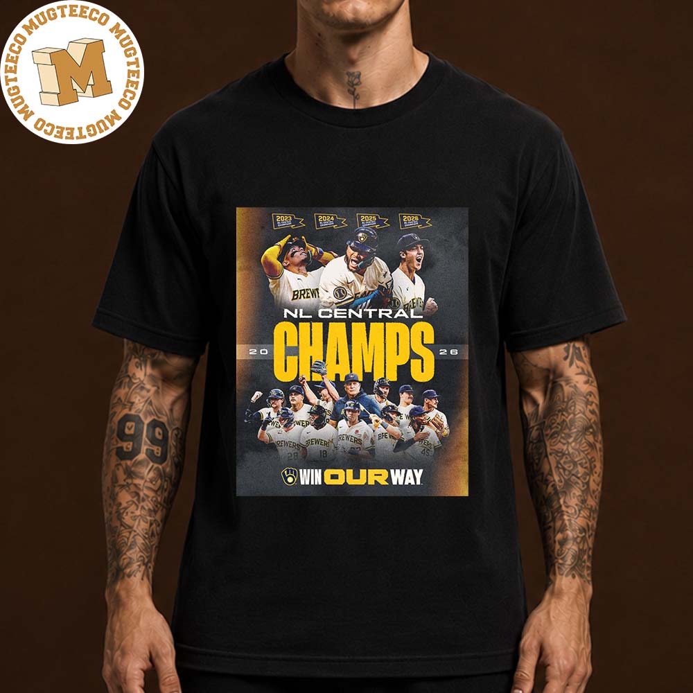 Milwaukee Brewers NL Central Division Champions 2026 Unisex T-Shirt Milwaukee Brewers NL Central Division Champions 2026 Unisex T-Shirt
