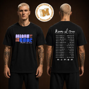 Minus The Bear Menos El Oso 20th Anniversary Tour September 2026 Two Sided Unisex T Shirt