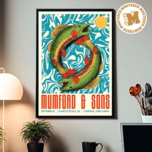Mumford And Sons Charlottesville VA 2026 Event Poster At John Paul Jones Arena On September 20 2026 Home Decor Poster Canvas