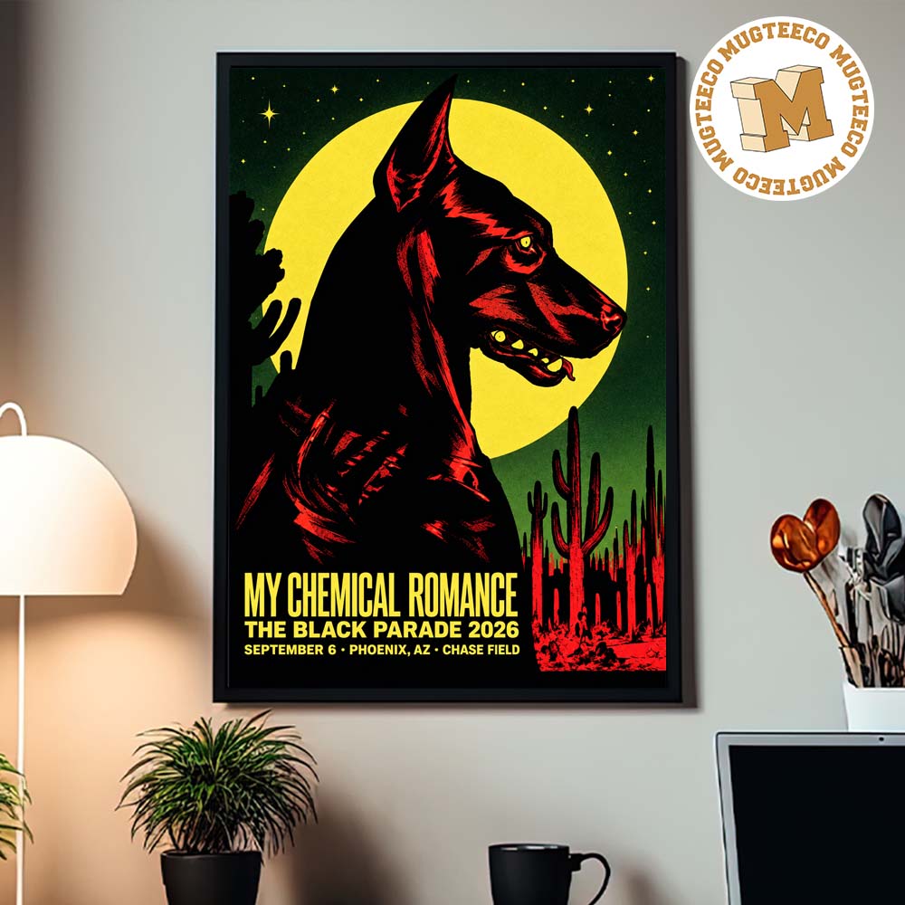 My Chemical Romance Phoenix AZ The Black Parade 2026 Event Poster At Chase Field On September 6 2026 Home Decor Poster Canvas My Chemical Romance Phoenix AZ The Black Parade 2026 Event Poster At Chase Field On September 6 2026 Home Decor Poster Canvas