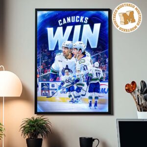 NHL Vancouver Canucks Opening Dub Secured Home Decor Poster Canvas