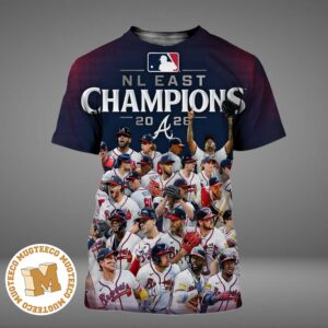 NL Atlanta Braves Baseball Team 2026 East Champions 2026 All Over Print Shirt