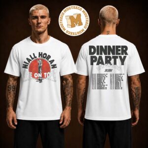 Niall Horan Live On Tour 2026 Dinner Party Across The World Two Sided Unisex T-Shirt