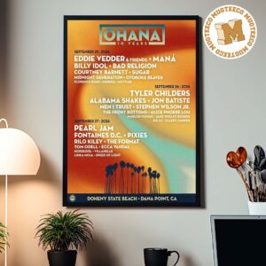 Ohana 10 Years Dana Point CA 2026 Event Poster At Doheny State Beach On September 25 26 And 27 2026 Home Decor Poster Canvas