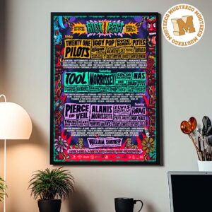 Riot Fest Chicago 2026 Event Poster At Douglass Park On September 18 19 And 20 2026 Home Decor Poster Canvas