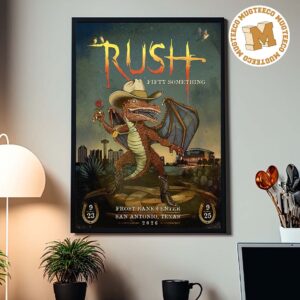 Rush Fifty Something Tour San Antonio TX  2026 Event Poster At Frost Bank Center On September 23 25 2026 Home Decor Poster Canvas