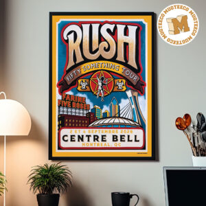 Rush Montreal QC Fifty Something Tour 2026 Event Poster At Centre Bell On September 2 And 4 2026 Home Decor Poster Canvas