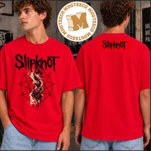 Slipknot Fire Logo Exclusive Merch Tee Two Sided Unisex Red T-Shirt