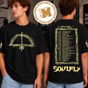 Soulfly USA Tour 2026 Merch Tee Back Sided Line Up Two Sided Unisex T-Shirt