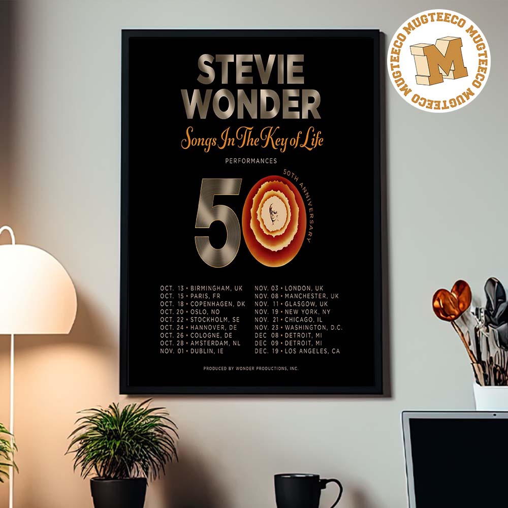 Stevie Wonder 50th Anniversary Song In The Key Of Life Home Decor Poster Canvas Stevie Wonder 50th Anniversary Song In The Key Of Life Home Decor Poster Canvas