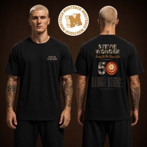 Stevie Wonder 50th Anniversary Song In The Key Of Life Merch Two Sided Unisex T Shirt