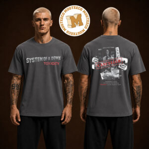 System Of A Down Toxicity 25 Anniversary Collection 25 Album Release Party Two Sided Unisex T Shirt