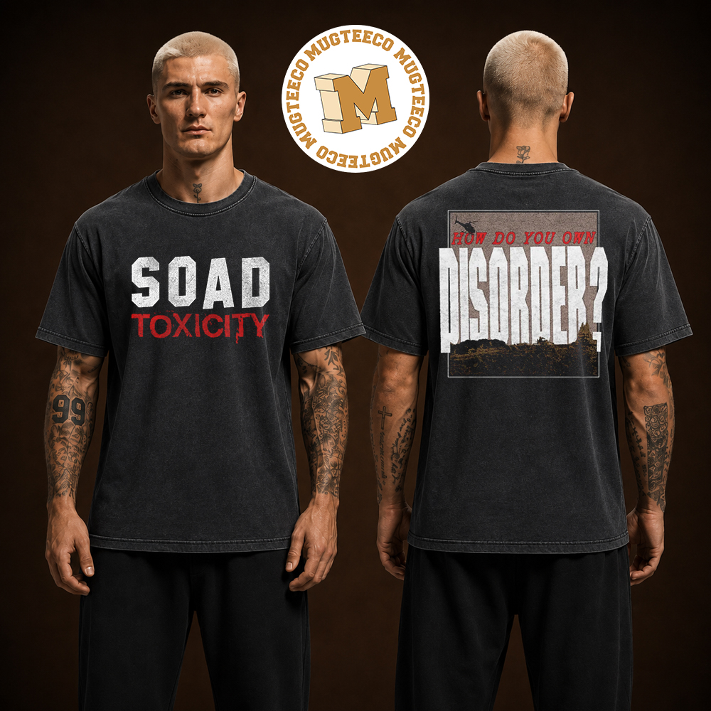 System Of A Down Toxicity Disorder 25 Anniversary Collection Two Sided Unisex T Shirt System Of A Down Toxicity Disorder 25 Anniversary Collection Two Sided Unisex T Shirt