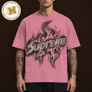 Travis Scott X Supreme Merch La Flame Unisex Pink T Shirt