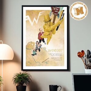 Weezer The Gathering Philadelphia PA 2026 Event Poster At Xfinity Mobie Arena On September 29 2026 Home Decor Poster Canvas