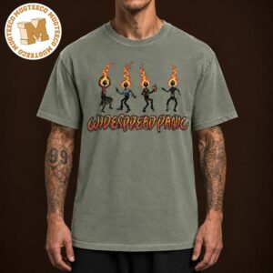 Widespread Panic Merch Tee Fire Head Graphic Vintage Unisex T-Shirt