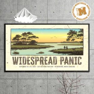 Widespread Panic Wilmington North Carolina Merch Tee Live Oak Bank Pavilion at Riverfront Park On September 18 And 19 2026 Home Decor Poster Canvas