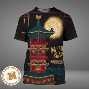 Wu Tang Clan Charlotte NC 2026 Event Poster At Truliant Amphitheater On September 18 2026 All Over Print Shirt