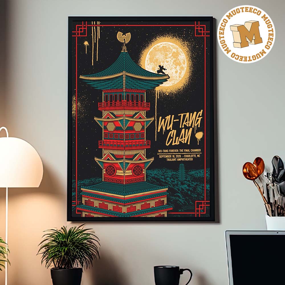 Wu Tang Clan Charlotte NC 2026 Event Poster At Truliant Amphitheater On September 18 2026 Home Decor Poster Canvas Wu Tang Clan Charlotte NC 2026 Event Poster At Truliant Amphitheater On September 18 2026 Home Decor Poster Canvas