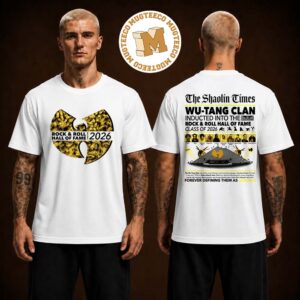 Wu Tang Clan Rock And Roll Hall Of Fame Class Of 2026 Merch Tee Two Sided Unisex White T Shirt