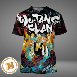 Wu Tang Clan Shakopee MN 2026 Event Poster At Mystic Lake Amphitheater On September 1 2026 All Over Print Shirt