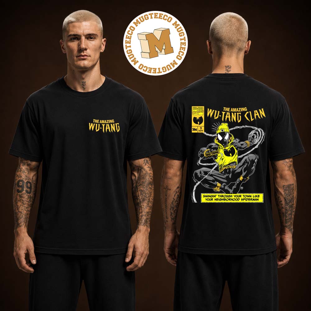 Wu Tang Clan The Amazing Spider Vintage Graphic Logo Two Sided Unisex T Shirt Wu Tang Clan The Amazing Spider Vintage Graphic Logo Two Sided Unisex T Shirt