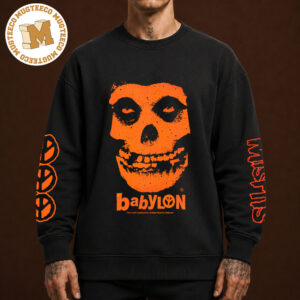 Babylon X The Misfits Merch Tee Orange Fiend Skull Unisex Long Sleeve Shirt