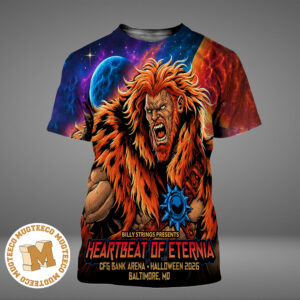 Billy Strings Heartbeat Of Eternia Baltimore MD 2026 Beast Man Event Poster At CFG Bank Arena On October 31 2026  All Over Print Shirt