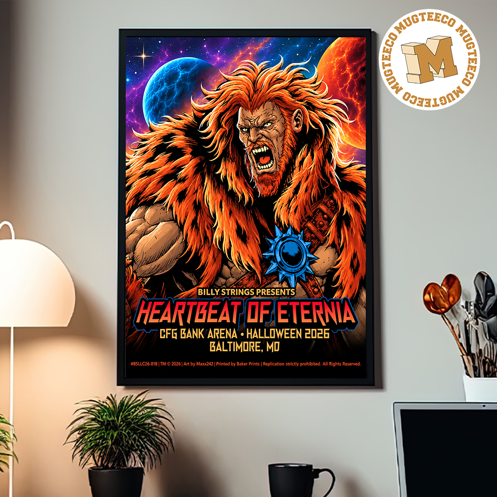 Billy Strings Heartbeat Of Eternia Baltimore MD 2026 Beast Man Event Poster At CFG Bank Arena On October 31 2026 Home Decor Poster Canvas Billy Strings Heartbeat Of Eternia Baltimore MD 2026 Beast Man Event Poster At CFG Bank Arena On October 31 2026 Home Decor Poster Canvas
