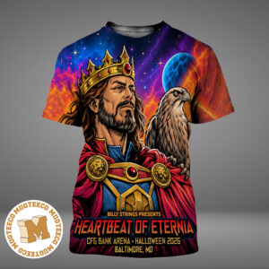 Billy Strings Heartbeat Of Eternia Baltimore MD 2026 King Randor Event Poster At CFG Bank Arena On October 31 2026 All Over Print Shirt