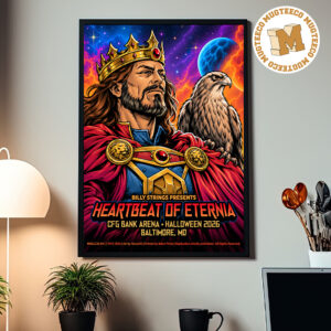 Billy Strings Heartbeat Of Eternia Baltimore MD 2026 King Randor Event Poster At CFG Bank Arena On October 31 2026 Home Decor Poster Canvas